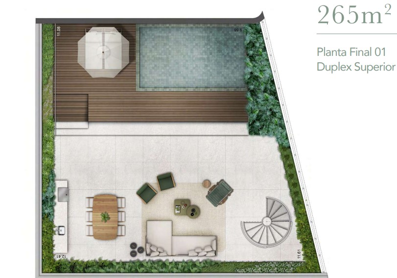 Apartamento à venda com 265m², 2 quartos com vaga - 15