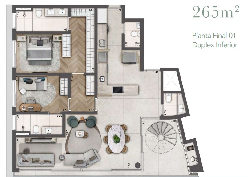 Apartamento à venda com 265m², 2 quartos com vaga - 14