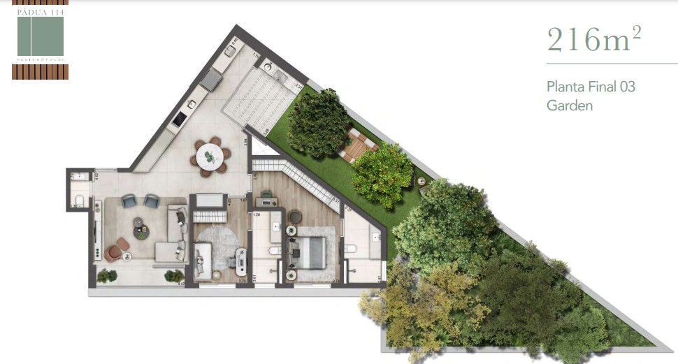 Apartamento à venda com 216m², 2 quartos com vaga - 14