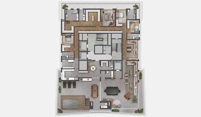 Apartamento à venda com 520m², 4 quartos com vaga - 20