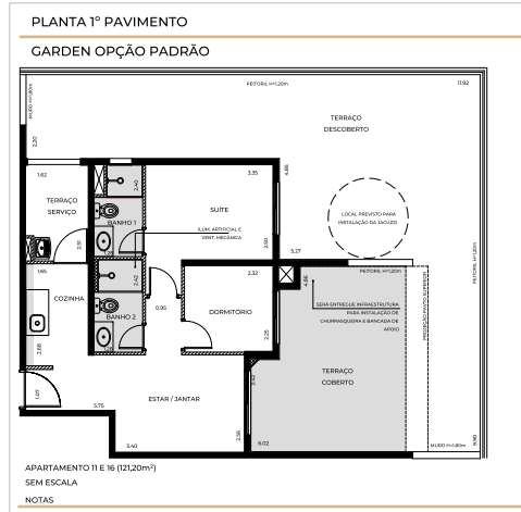 Apartamento à venda com 121m², 2 quartos com vaga - 20