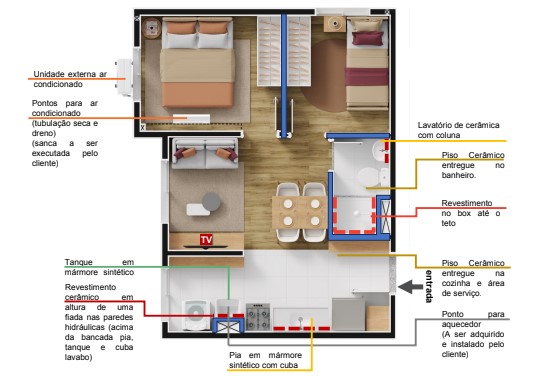 Apartamento à venda com 35m², 2 quartos com vaga - 15