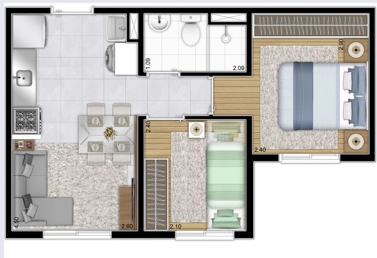 Apartamento à venda com 32m², 2 quartos com vaga - 18