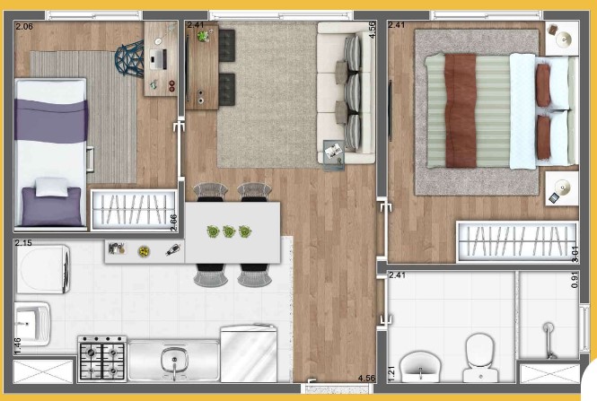 Apartamento à venda com 35m², 2 quartos sem vaga - 9