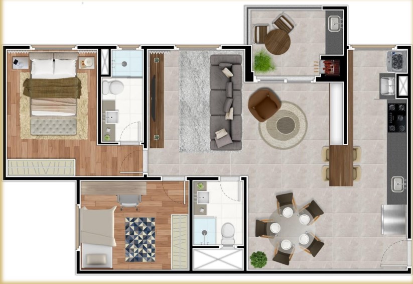 Apartamento à venda com 83m², 3 quartos com vaga - 31
