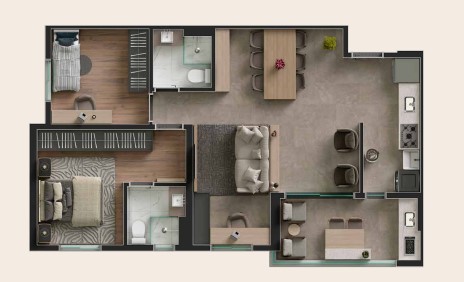 Apartamento à venda com 71m², 2 quartos com vaga - 22