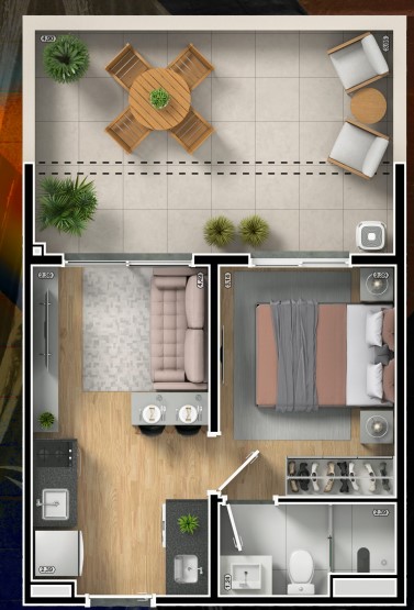 Apartamento à venda com 40m², 1 quarto sem vaga - 20