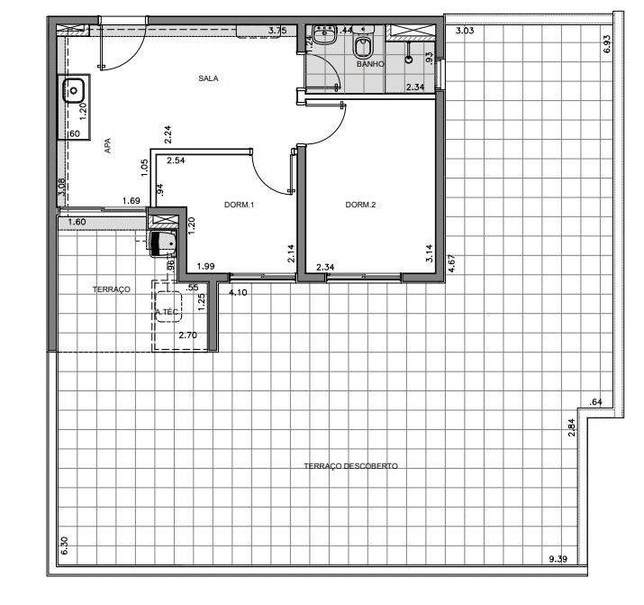 Apartamento à venda com 104m², 2 quartos sem vaga - 20