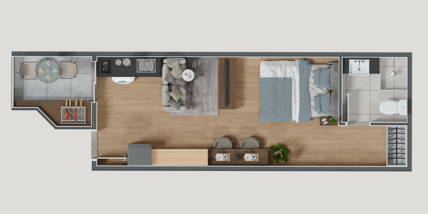 Studio à venda com 27m², 0 quartos sem vaga - 10