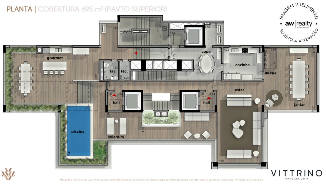 Apartamento à venda com 695m², 5 quartos com vaga - 20