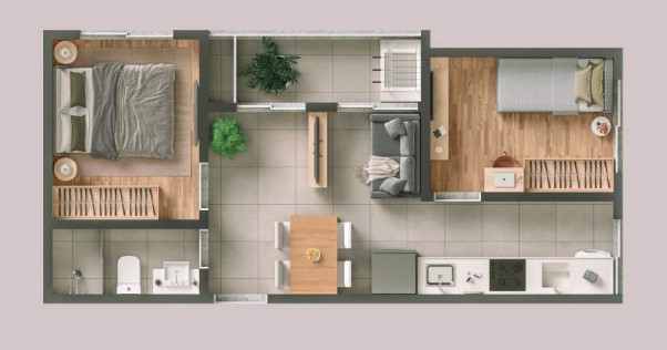 Apartamento à venda com 39m², 2 quartos sem vaga - 26