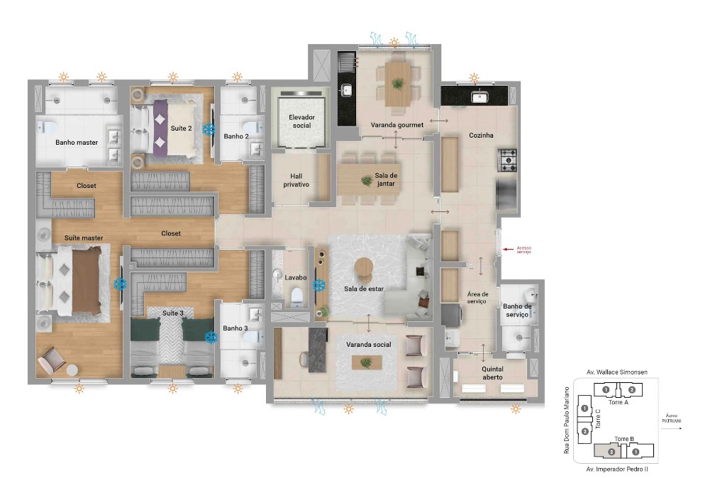 Apartamento à venda com 162m², 3 quartos com vaga - 32