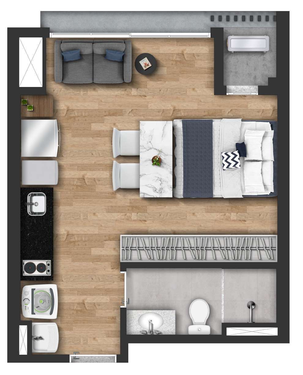 Apartamento à venda com 29m², 0 quartos sem vaga - 25