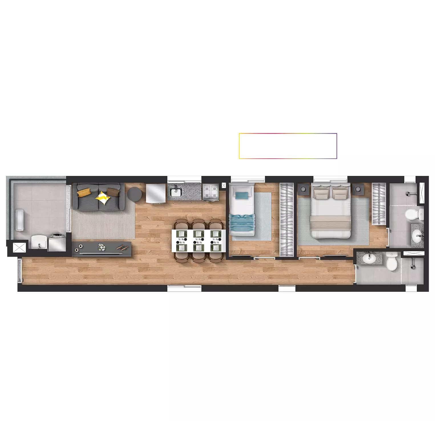 Apartamento à venda com 57m², 2 quartos com vaga - 25