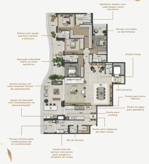 Apartamento à venda com 293m², 4 quartos com vaga - 27
