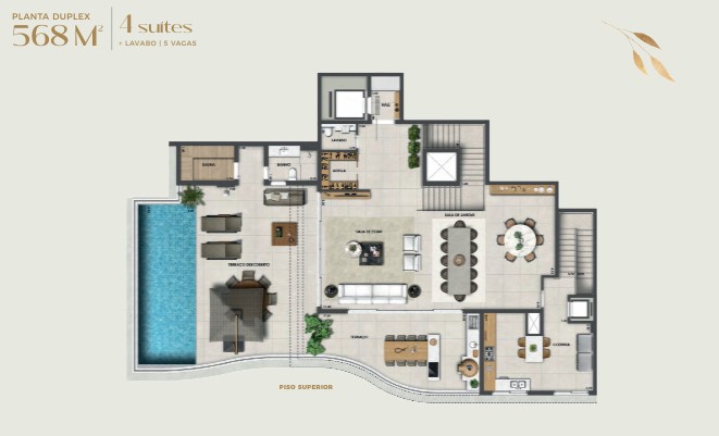 Apartamento à venda com 568m², 4 quartos com vaga - 28