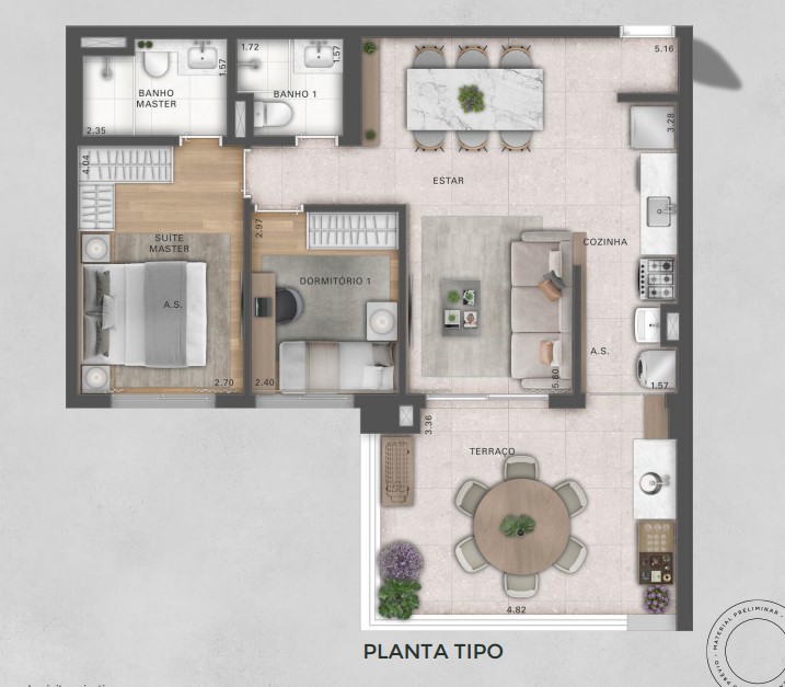 Apartamento à venda com 81m², 2 quartos com vaga - 19
