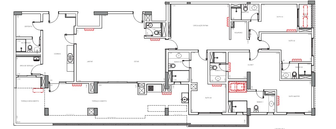 Apartamento à venda com 258m², 3 quartos com vaga - 18
