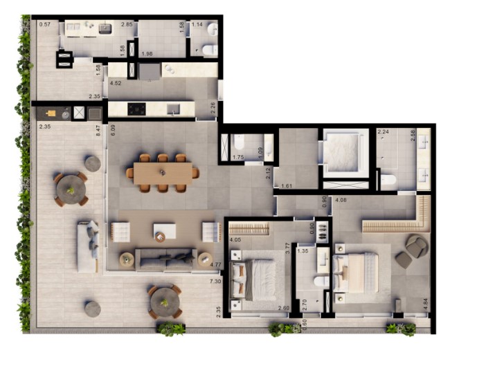 Apartamento à venda com 171m², 2 quartos com vaga - 22