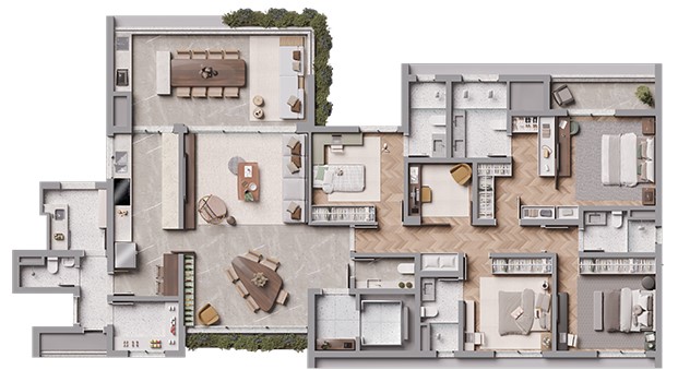Apartamento à venda com 219m², 4 quartos com vaga - 18