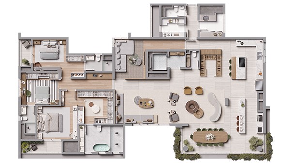 Apartamento à venda com 277m², 4 quartos com vaga - 19