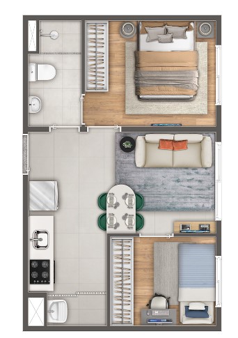 Apartamento à venda com 33m², 2 quartos sem vaga - 27
