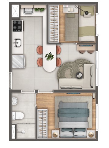 Apartamento à venda com 33m², 2 quartos sem vaga - 28