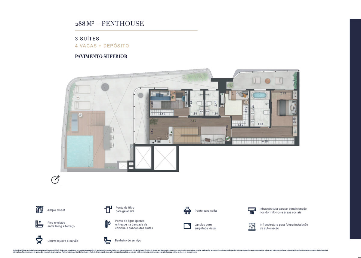Apartamento à venda com 288m², 3 quartos com vaga - 32