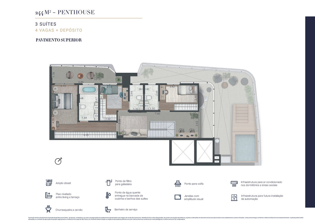 Apartamento à venda com 244m², 3 quartos com vaga - 32
