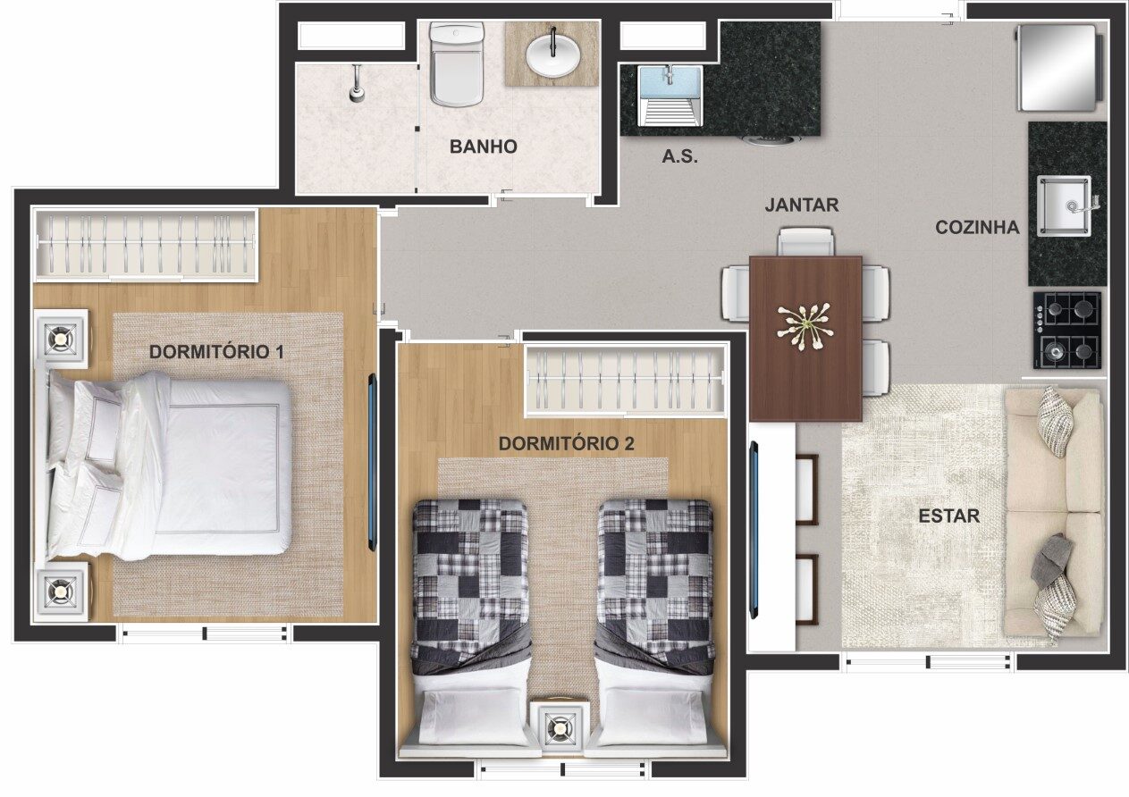 Apartamento à venda com 38m², 2 quartos com vaga - 35