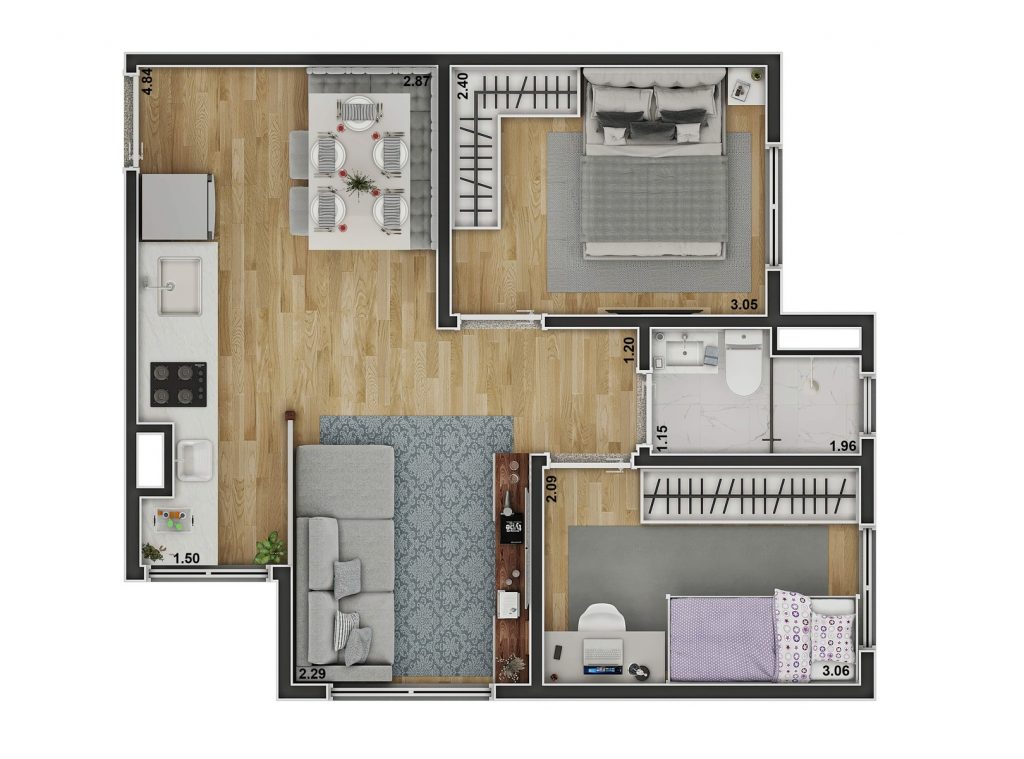 Apartamento à venda com 36m², 2 quartos sem vaga - 15