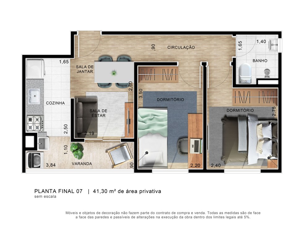Apartamento à venda com 41m², 2 quartos com vaga - 40