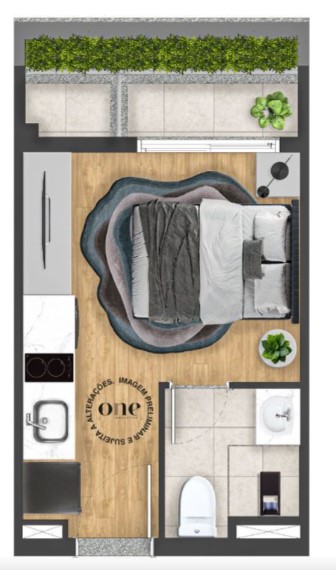 Studio à venda com 20m², 0 quartos sem vaga - 8