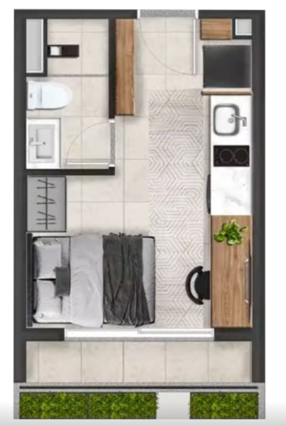 Studio à venda com 20m², 0 quartos sem vaga - 11