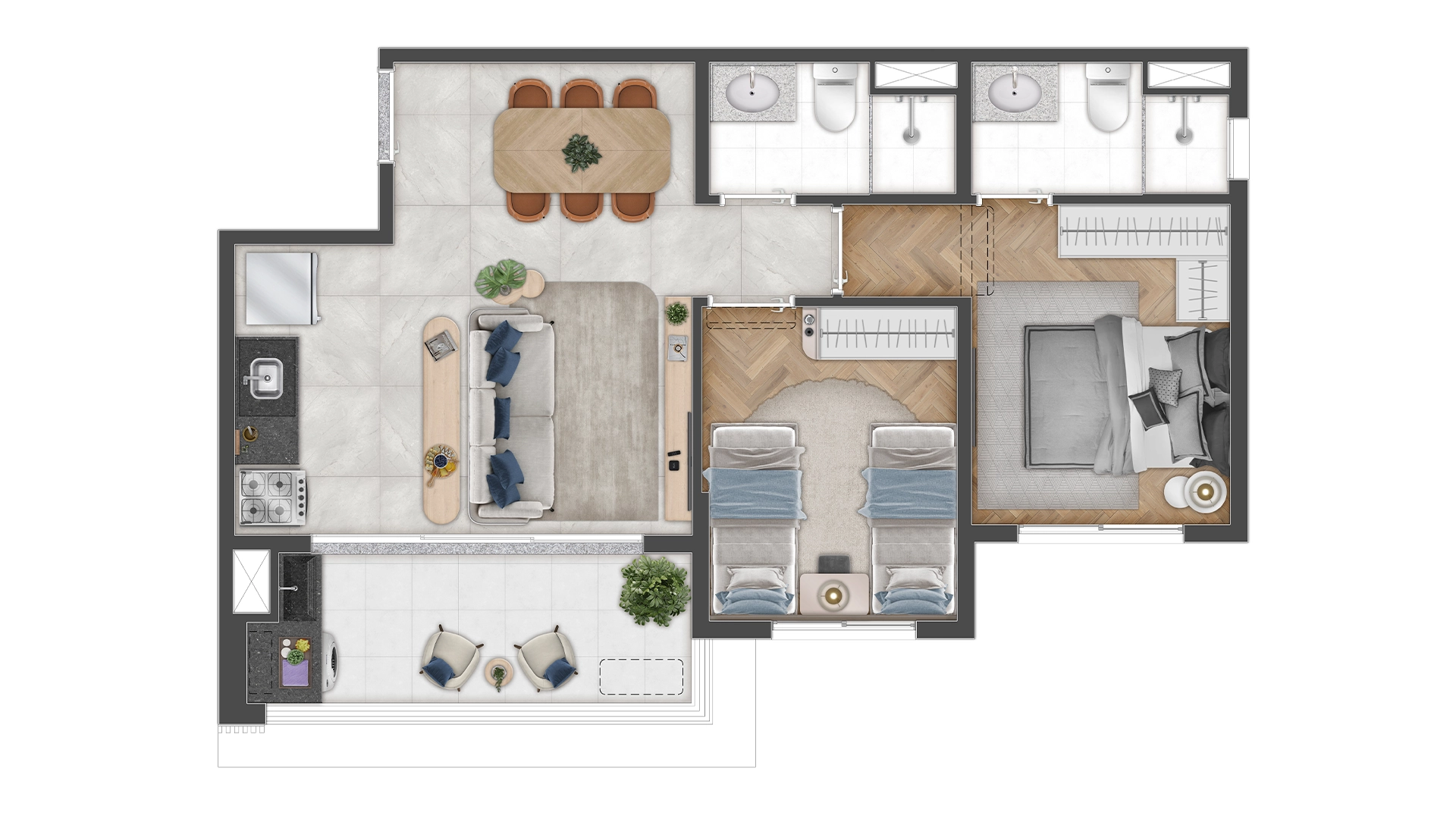 Apartamento à venda com 49m², 2 quartos com vaga - 14