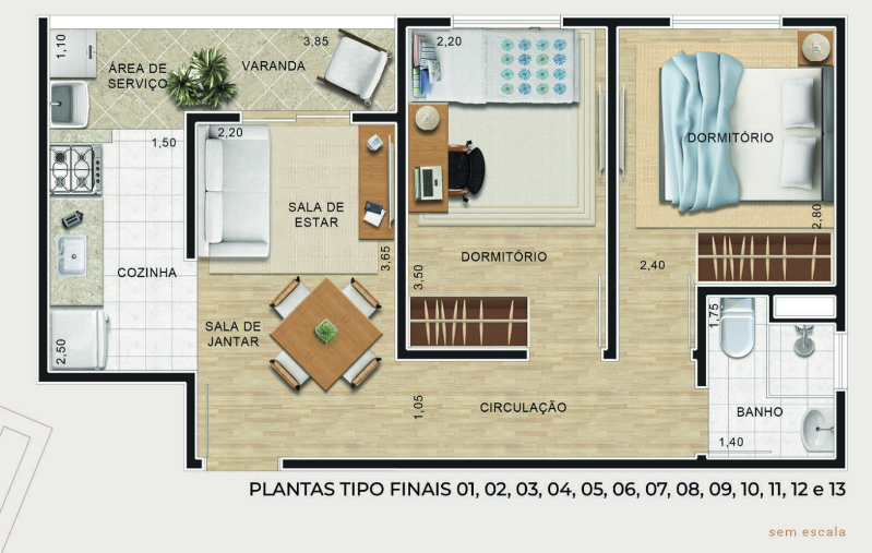 Apartamento à venda com 43m², 2 quartos com vaga - 18