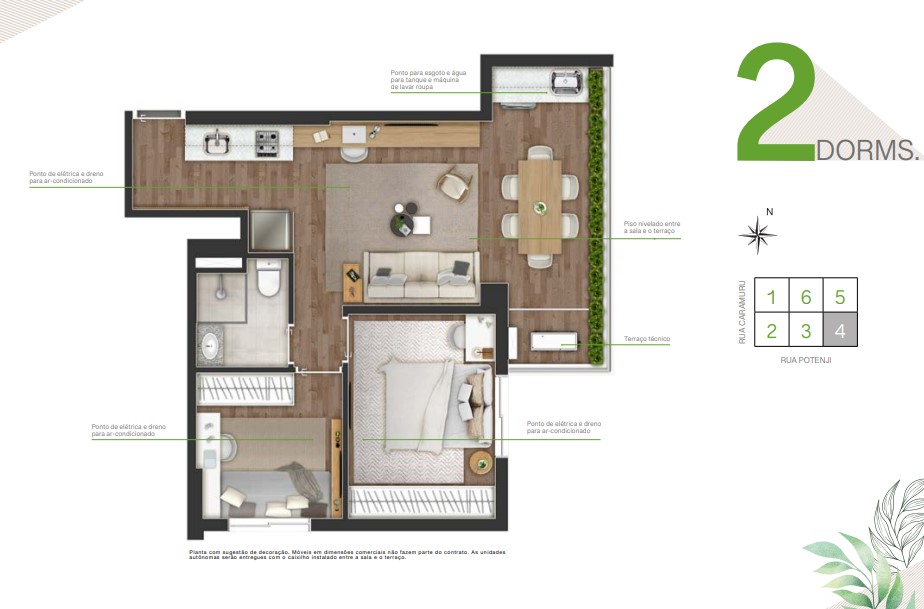 Apartamento à venda com 50m², 2 quartos com vaga - 15