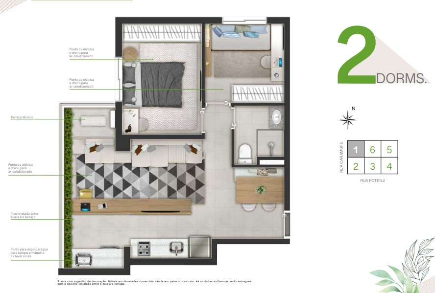 Apartamento à venda com 50m², 2 quartos com vaga - 14