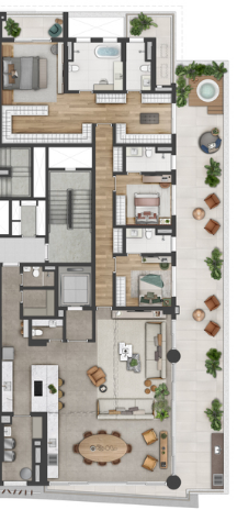Apartamento à venda com 333m², 4 quartos com vaga - 20