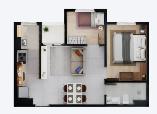 Apartamento à venda com 40m², 2 quartos sem vaga - 7