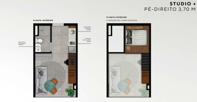 Studio à venda com 25m², 0 quartos sem vaga - 14