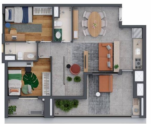 Apartamento à venda com 138m², 3 quartos com vaga - 26