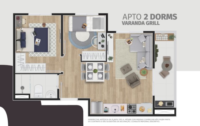 Apartamento à venda com 40m², 2 quartos sem vaga - 21