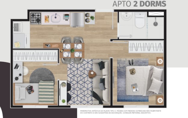 Apartamento à venda com 33m², 2 quartos sem vaga - 21