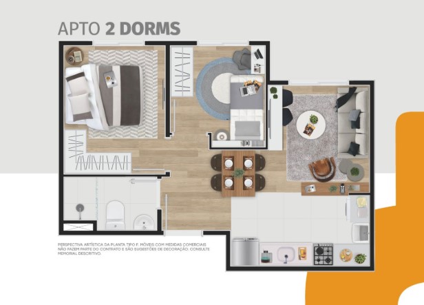 Apartamento à venda com 33m², 2 quartos com vaga - 22