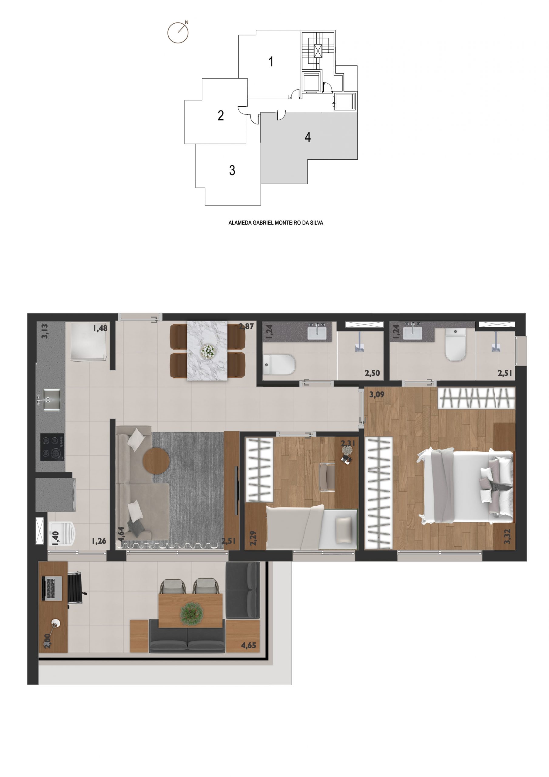 Gabriel 130  por R$ 31.355 m² localizado no bairro Jardins – foto 29