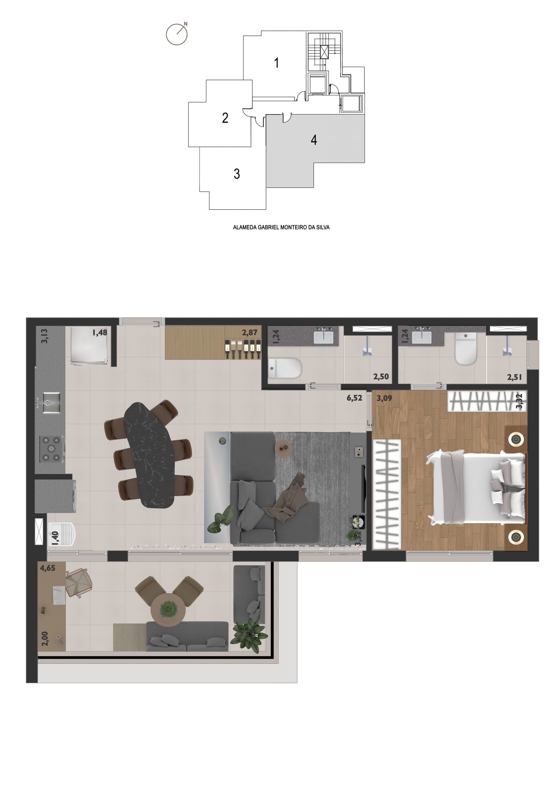 Gabriel 130  por R$ 31.355 m² localizado no bairro Jardins – foto 30