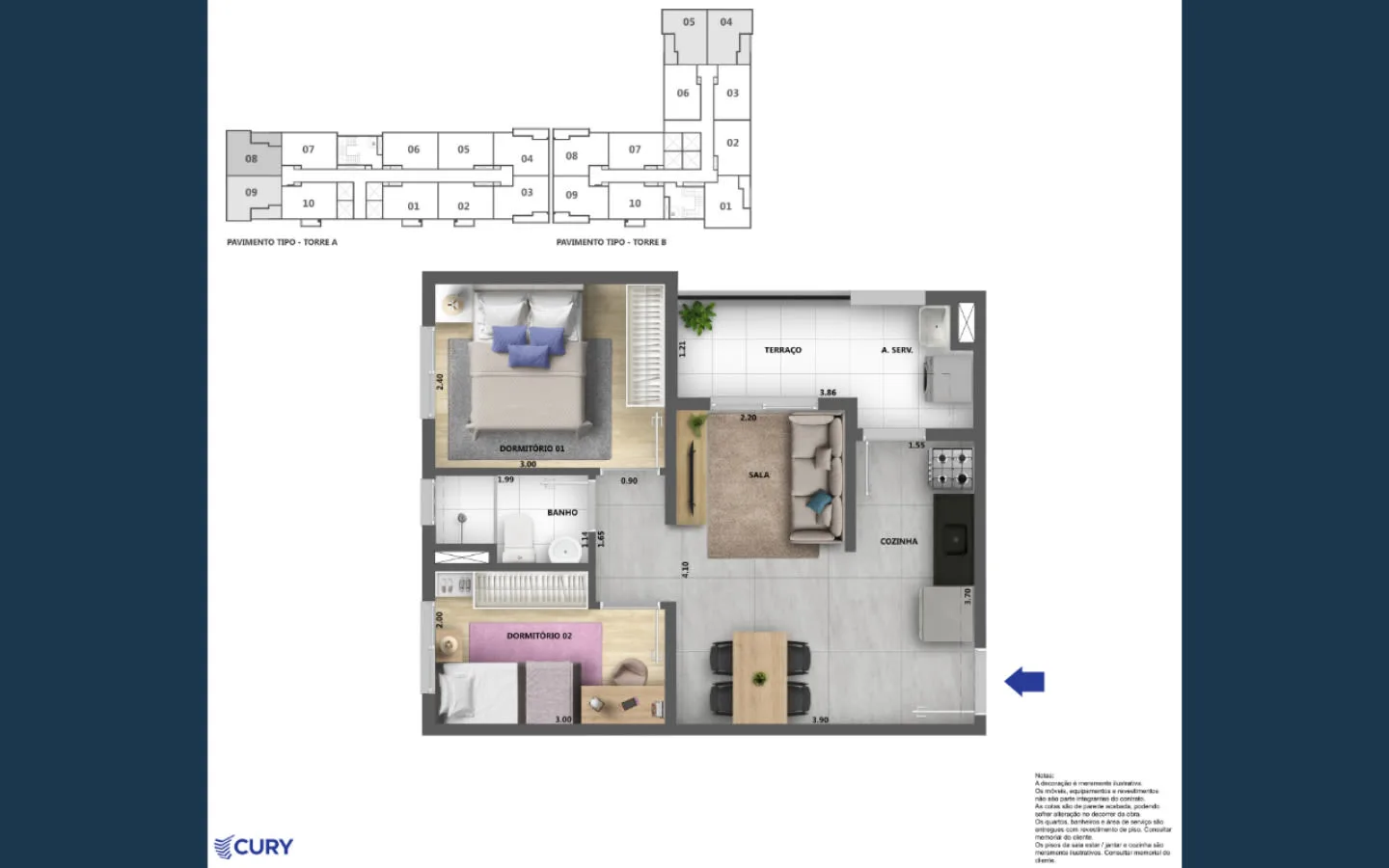 Apartamento à venda com 36m², 2 quartos sem vaga - 23