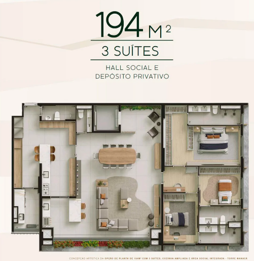 Apartamento à venda com 194m², 3 quartos com vaga - 21