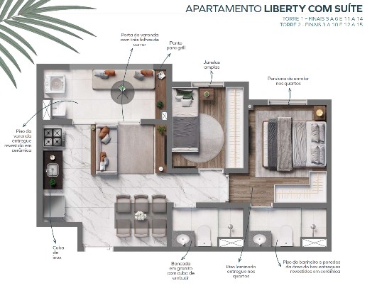 Apartamento à venda com 45m², 2 quartos com vaga - 16
